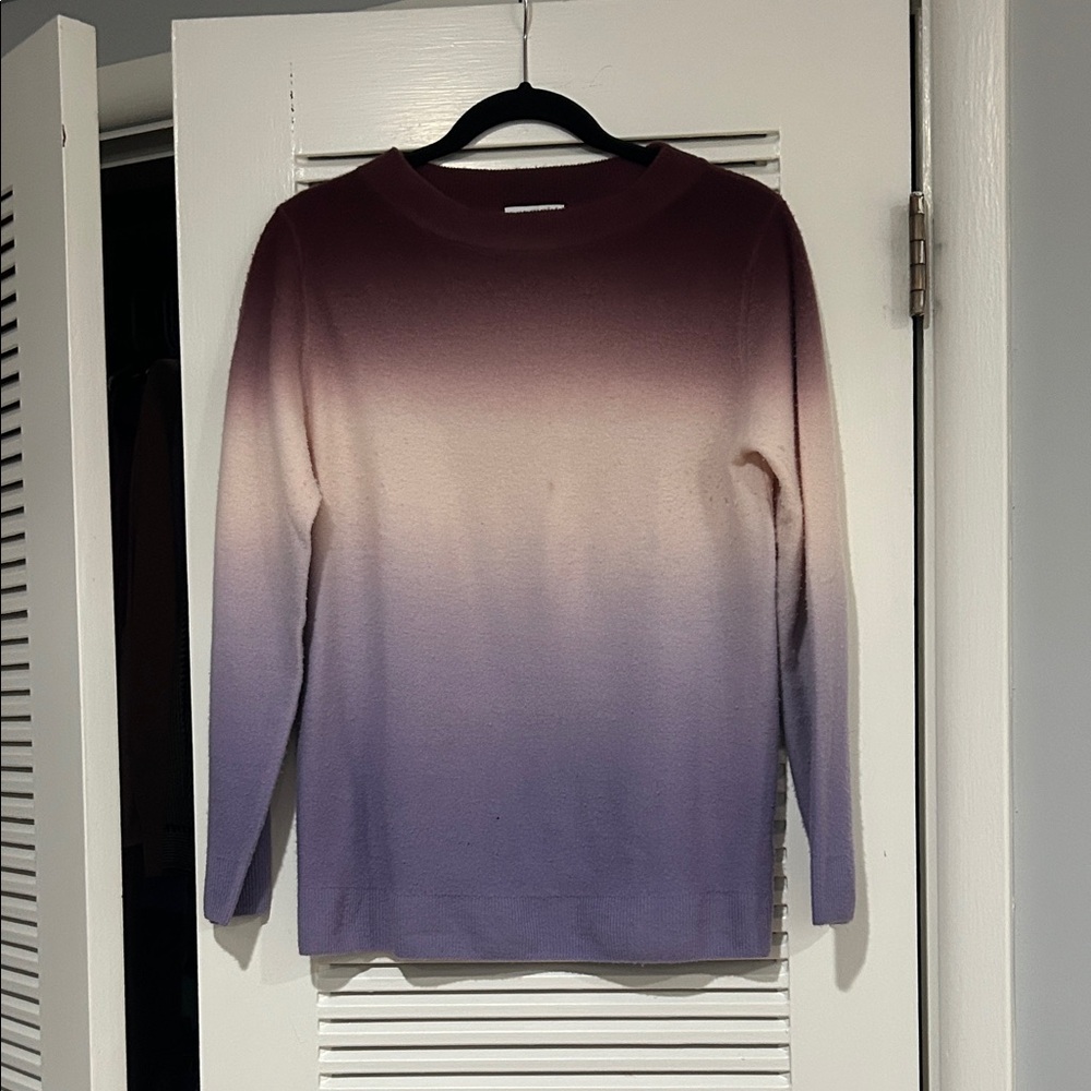 Nordstrom Purple and Cream Gradient Sweater